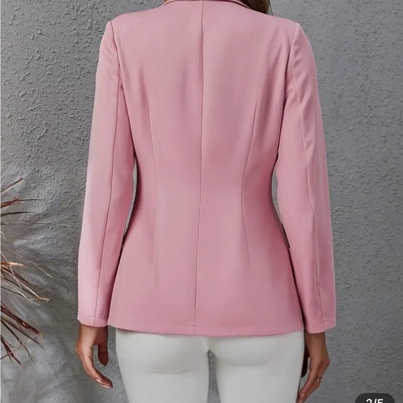 Stylish Button Front Lapel Collar Long Sleeve Blazer - Elegant NWOT - Picture 2 of 3